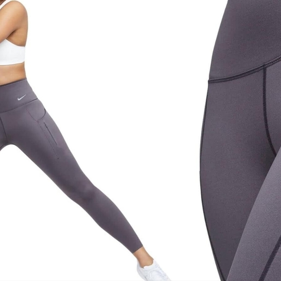 Nike Go Women's Firm-Support High-Waisted 7/8 Leggings with Pockets - Picture 2 of 12